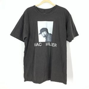 Mac Miller Portrait Tee Faded Vintage Black Size XXL NWOT